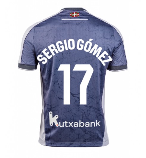 Real Sociedad Sergio Gomez #17 Venkovní Dres 2025-26 Krátký Rukáv Real Sociedad Sergio Gomez #17 Venkovní Dres 2025-26 Krátký Rukáv